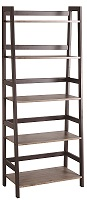 Xtech-5-shelf ladder bookcase-spicy brown-XTF-BS261